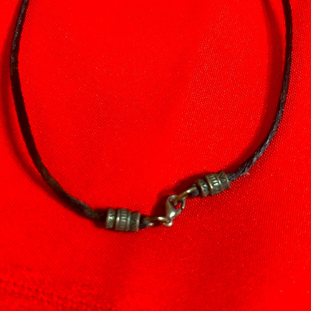 LEATHER &SEASHELL & SILVER Neckless From Mediterranean 🏖️☀️🏖️ - Picture 4 of 4